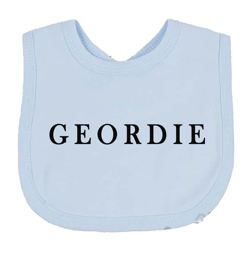GEORDIE Baby Bib Funny Geordie Boys Girls Baby Bodysuit choice of colours