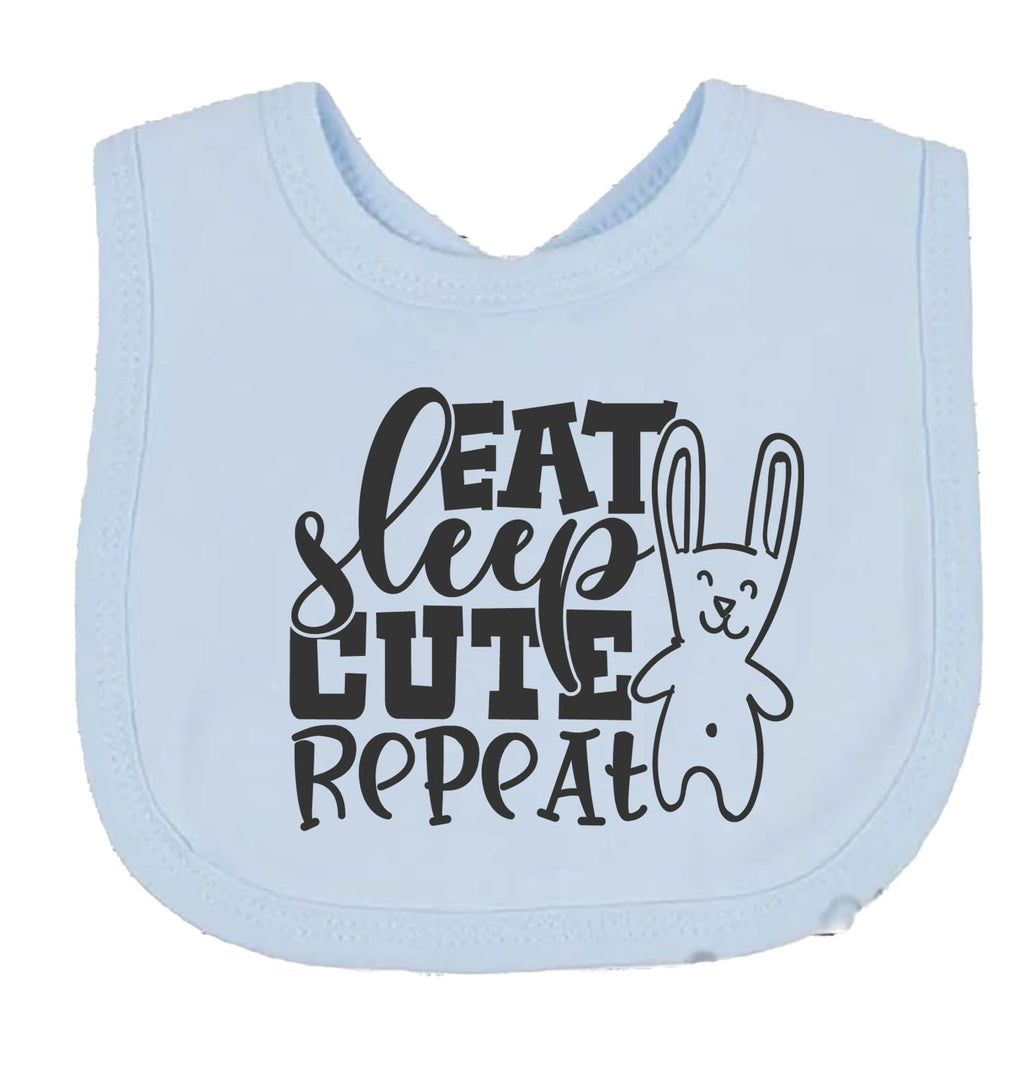 Eat Cute Repeat Baby Bib choice of colours