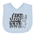 Eat Cute Repeat Baby Bib choice of colours
