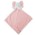 Pink Waffle Elephant Comforter, Soft Security Blanket for Baby