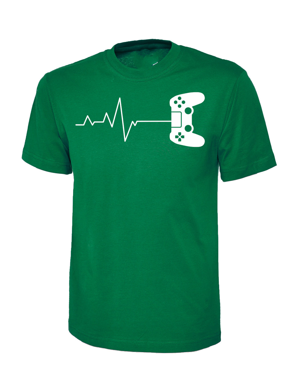 Heartbeat Line Gaming T-Shirt Graphic T-Shirt Design Choice of Colours