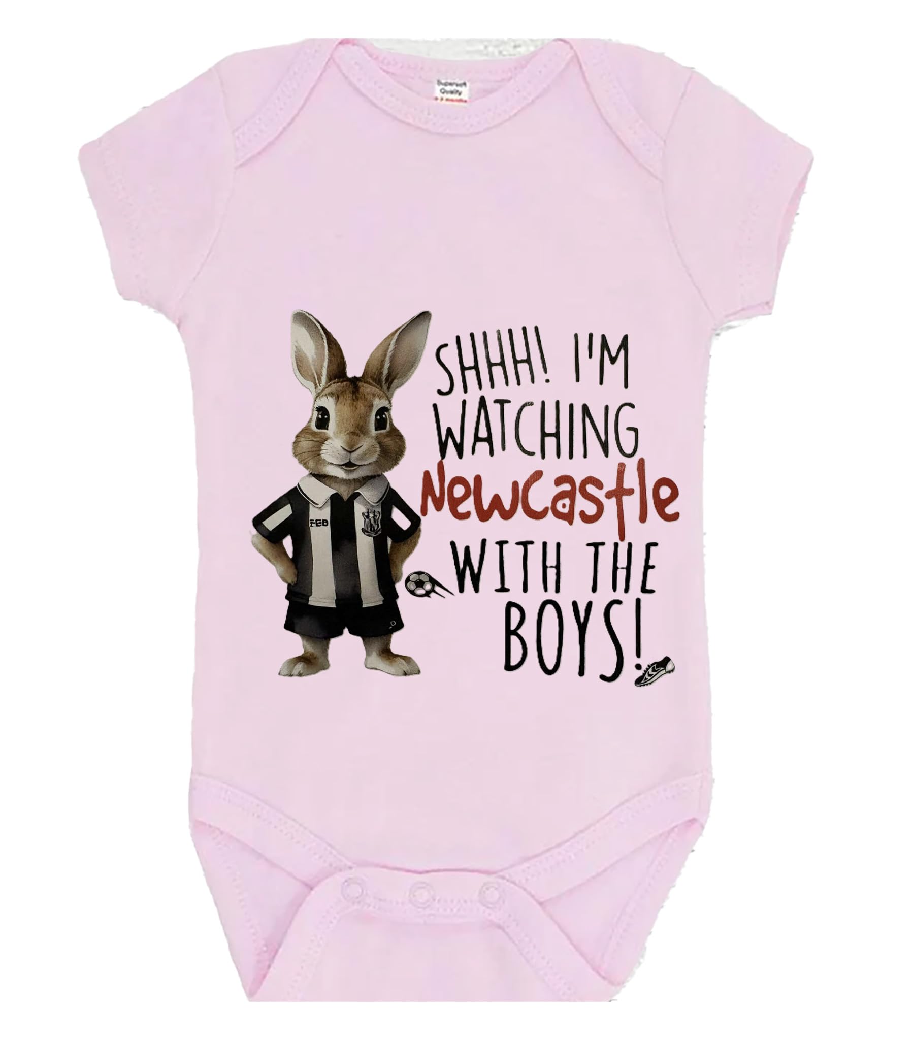 SHHH im watching newcastle with the boys Bodysuit GiftBaby NEWCASTLE Bodysuit choice of colours