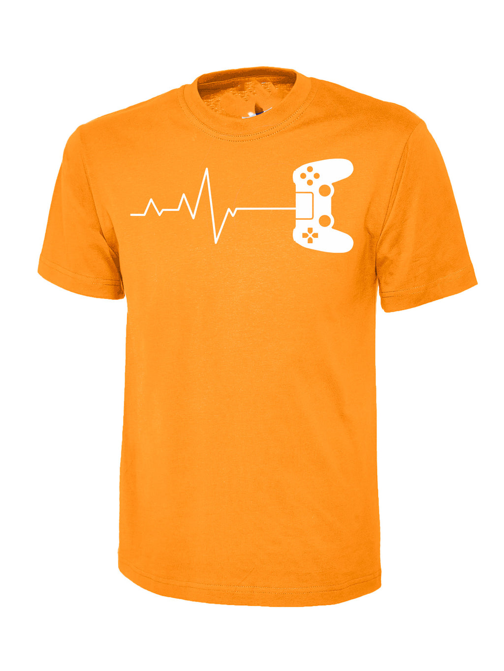 Heartbeat Line Gaming T-Shirt Graphic T-Shirt Design Choice of Colours