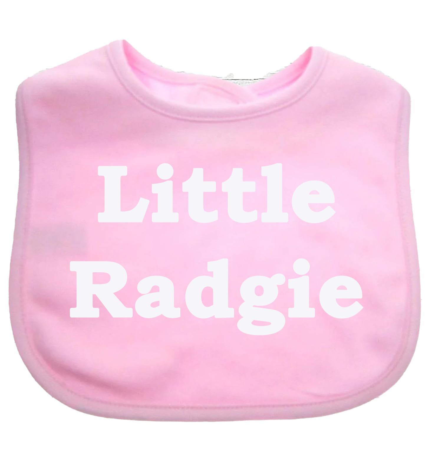 Little Radgie Baby Bib Funny Geordie Boys Girls Baby Bib choice of colours
