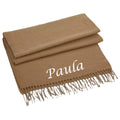 Luxury Personalised Scarf – Custom Embroidered with Name/Initials Ladys scarf