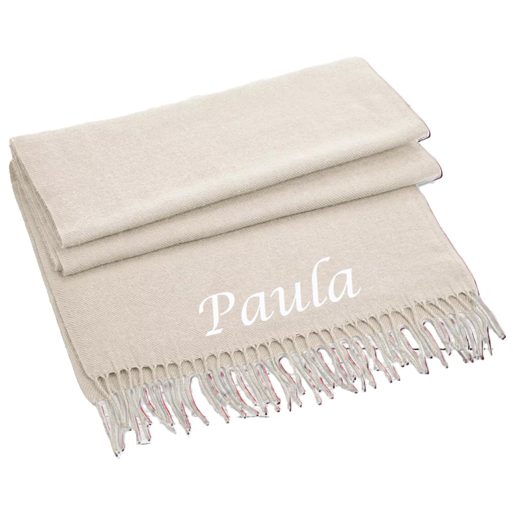 Luxury Personalised Scarf – Custom Embroidered with Name/Initials Ladys scarf