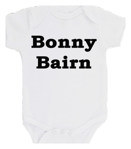 Bonny Bairn Baby Bodysuit Funny Geordie Boys Girls Baby Bodysuit choice of colours
