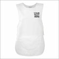 Personalised TABARD Work Wear Embroidered Company TEXT Cleaning Apron WHITE