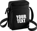 Personalised Your Text Body Bag  Shoulder Strap Zip Man Bag