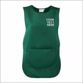 Personalised TABARD Work Wear Embroidered Company TEXT Cleaning Apron GREEN