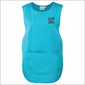 Personalised TABARD Work Wear Embroidered Company TEXT Cleaning Apron Turquoise