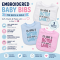 Novelty Baby Bib I'll have a Bottle of the House White  EMBROIDERED Baby Bib