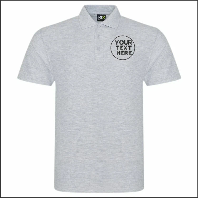 Personalised Embroidered Your Text Polo Shirt, Casual Workwear Unisex Top