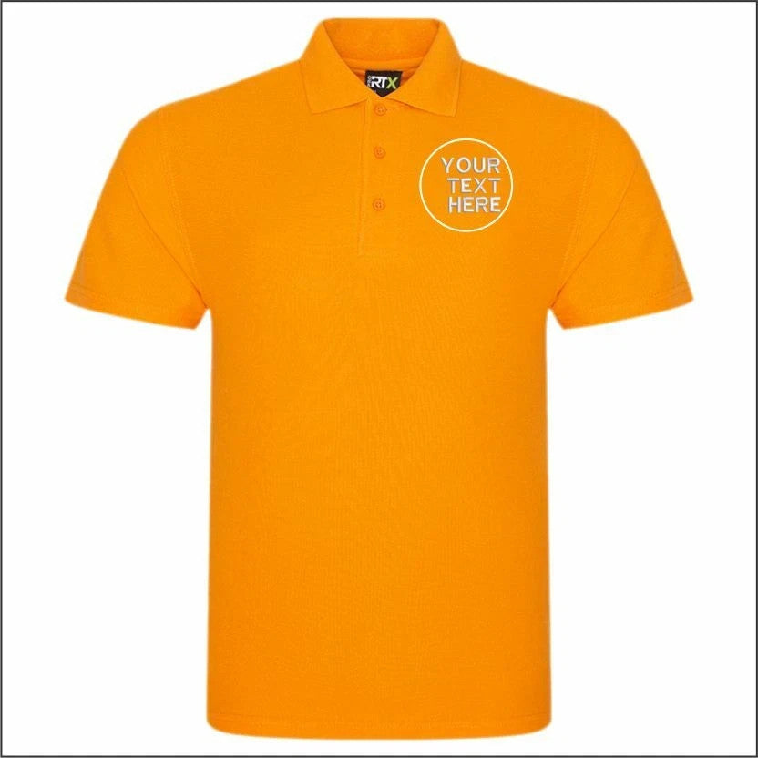 Personalised Embroidered Your Text Polo Shirt, Casual Workwear Unisex Top