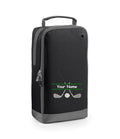 Personalised golf shoe bag embroidered with golf clubs and name/initials
