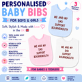 Me And My Dad Supports Bournemouth Baby Bib choice of colours Baby Feeding Bib