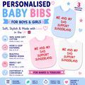 Me And My Dad Supports SUNDERLAND Baby Bib choice of colours Baby Feeding Bib