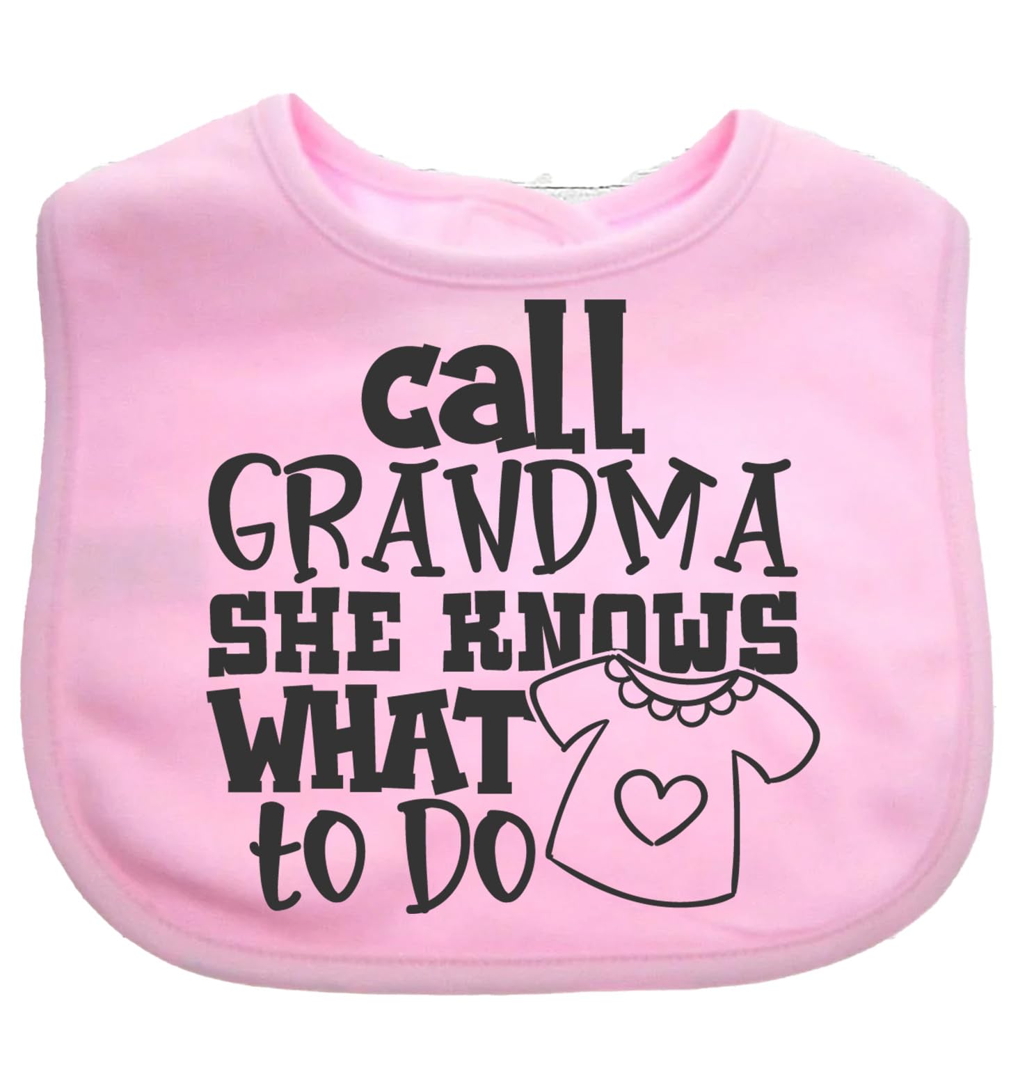 Call Grandma She Knows What To Do Baby Bib choice of colours