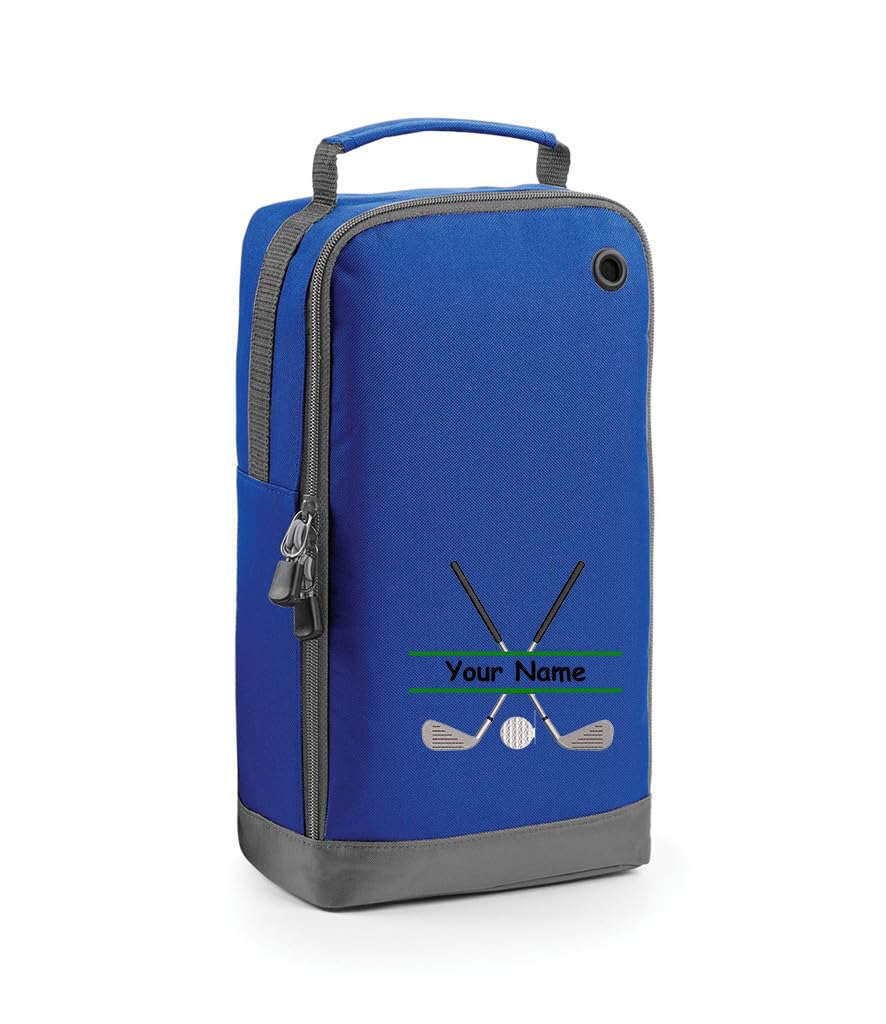 Personalised Embroidered Golf Shoe Bag Golf Design Personalised Golf Design Gift Personalised with Name.Choice of Colours