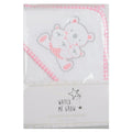 Baby Girls Teddy Bear Hooded Towel, 70x70 cm, Cotton