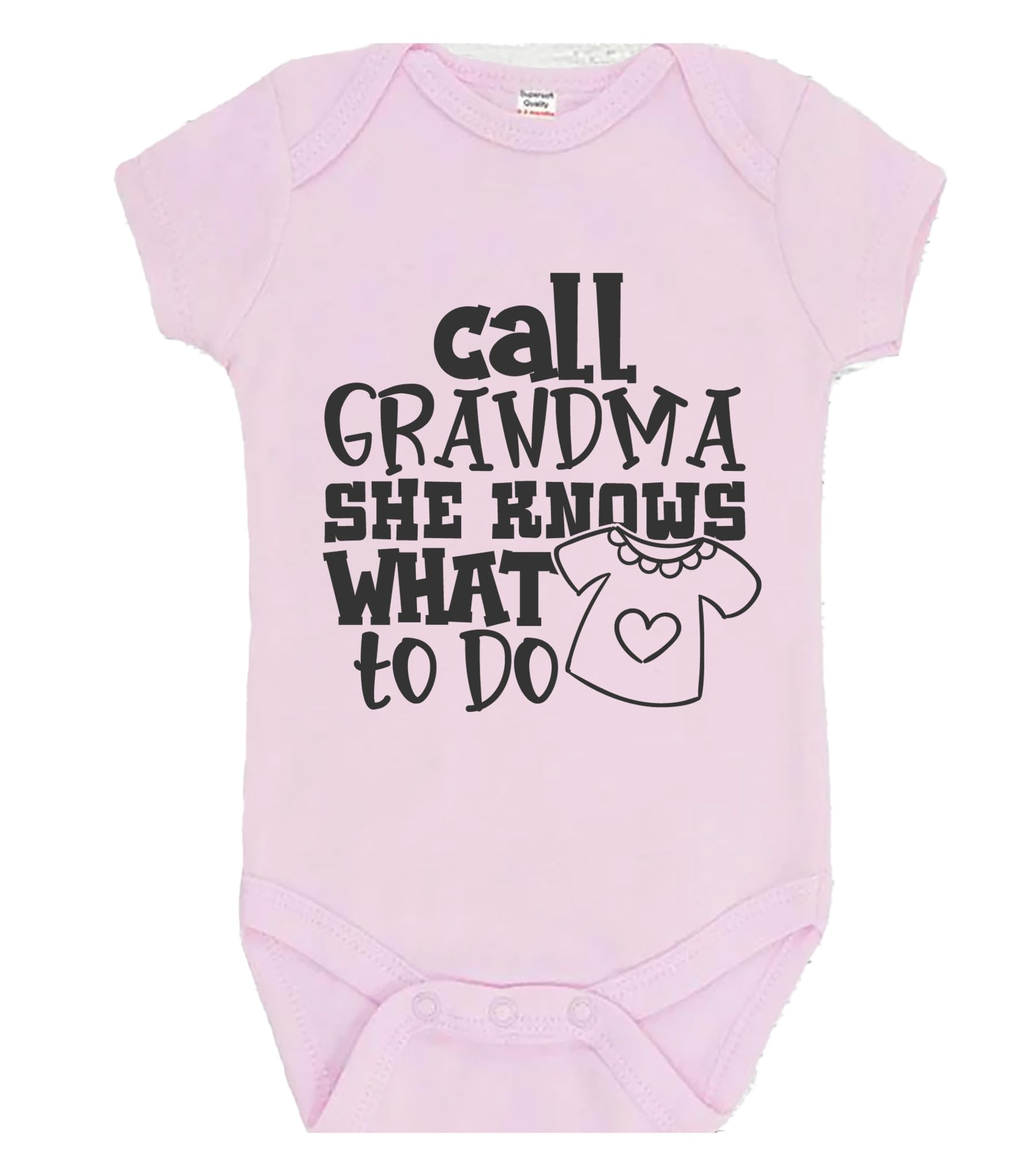 Call Grandma She Knows What To Do Bodysuit GiftBaby Bodysuit choice of colours