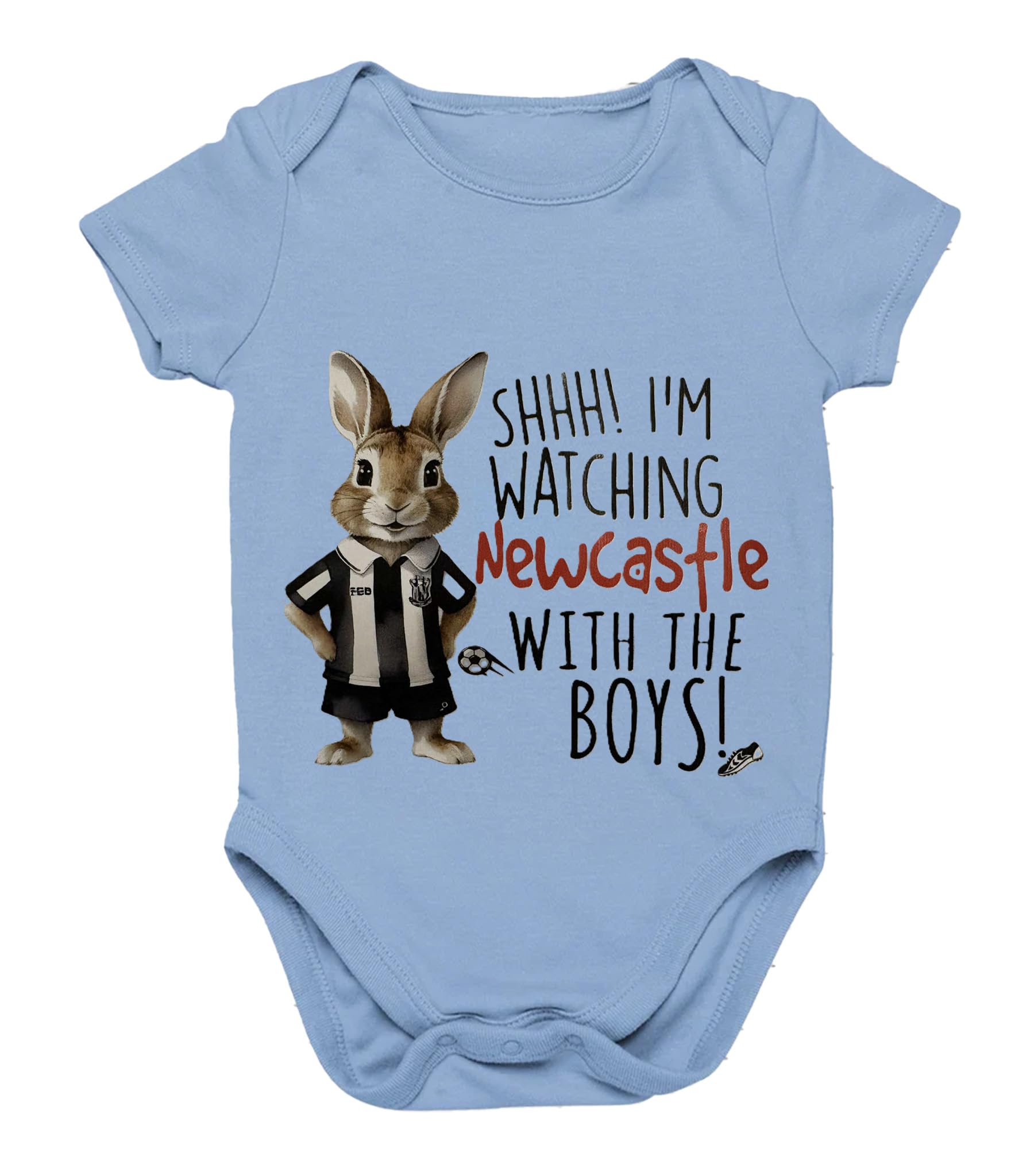 SHHH im watching newcastle with the boys Bodysuit GiftBaby NEWCASTLE Bodysuit choice of colours