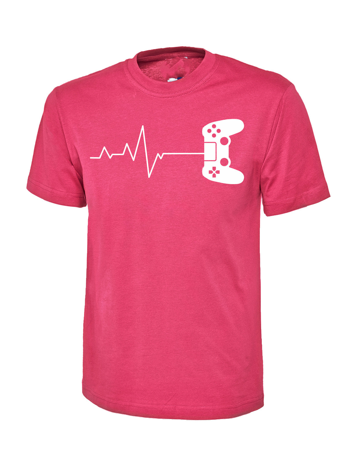 Heartbeat Line Gaming T-Shirt Graphic T-Shirt Design Choice of Colours