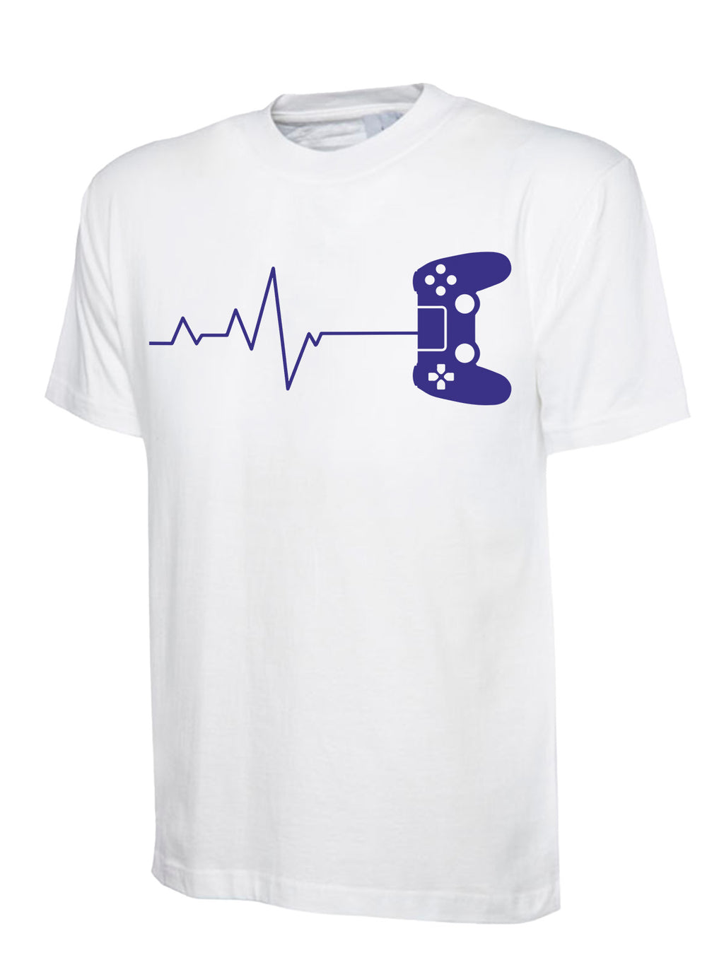 Heartbeat Line Gaming T-Shirt Graphic T-Shirt Design Choice of Colours