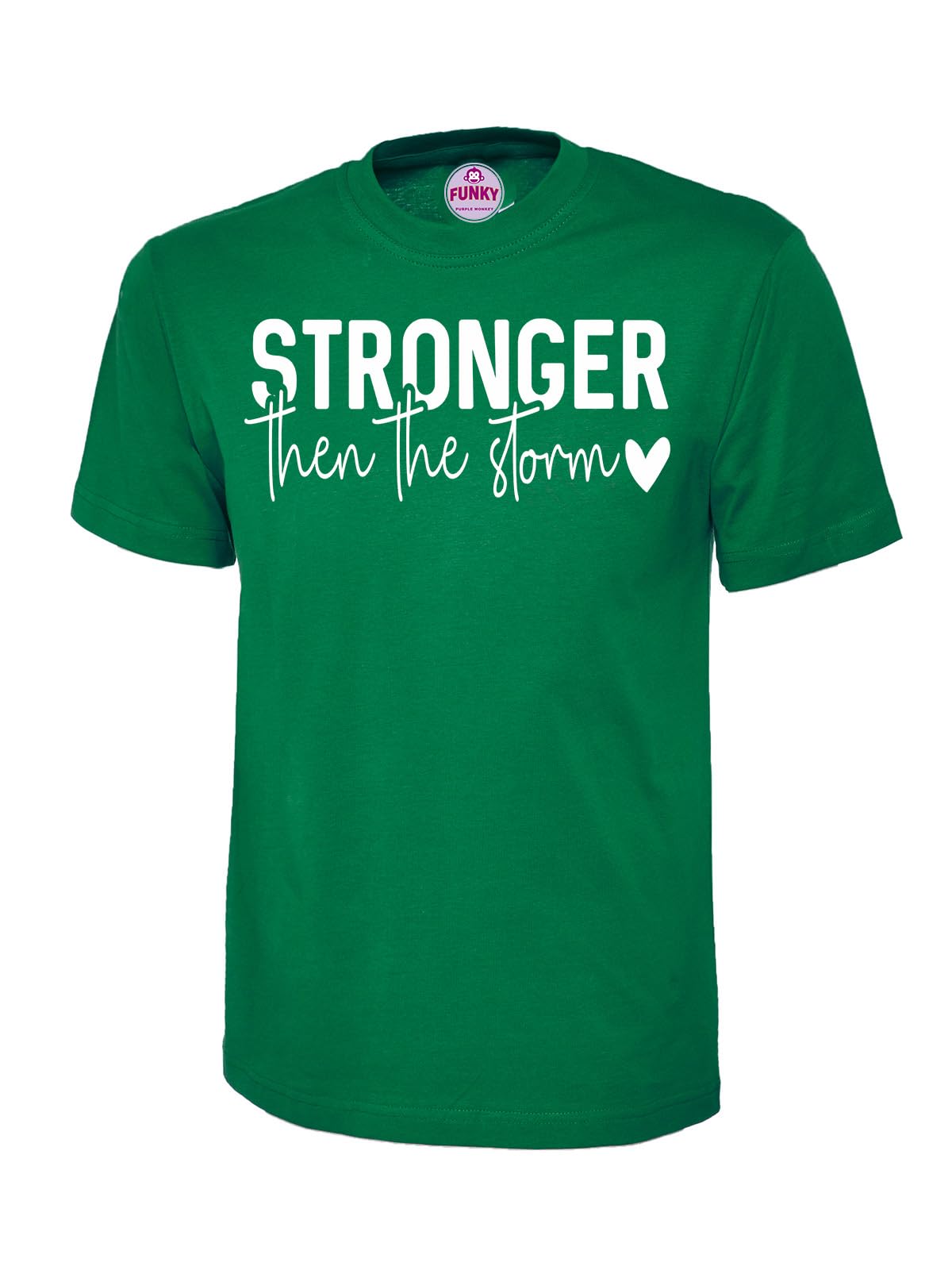 Stronger Than the Storm Inspirational Motivational T-Shirt, Graphic T-Shirt Design