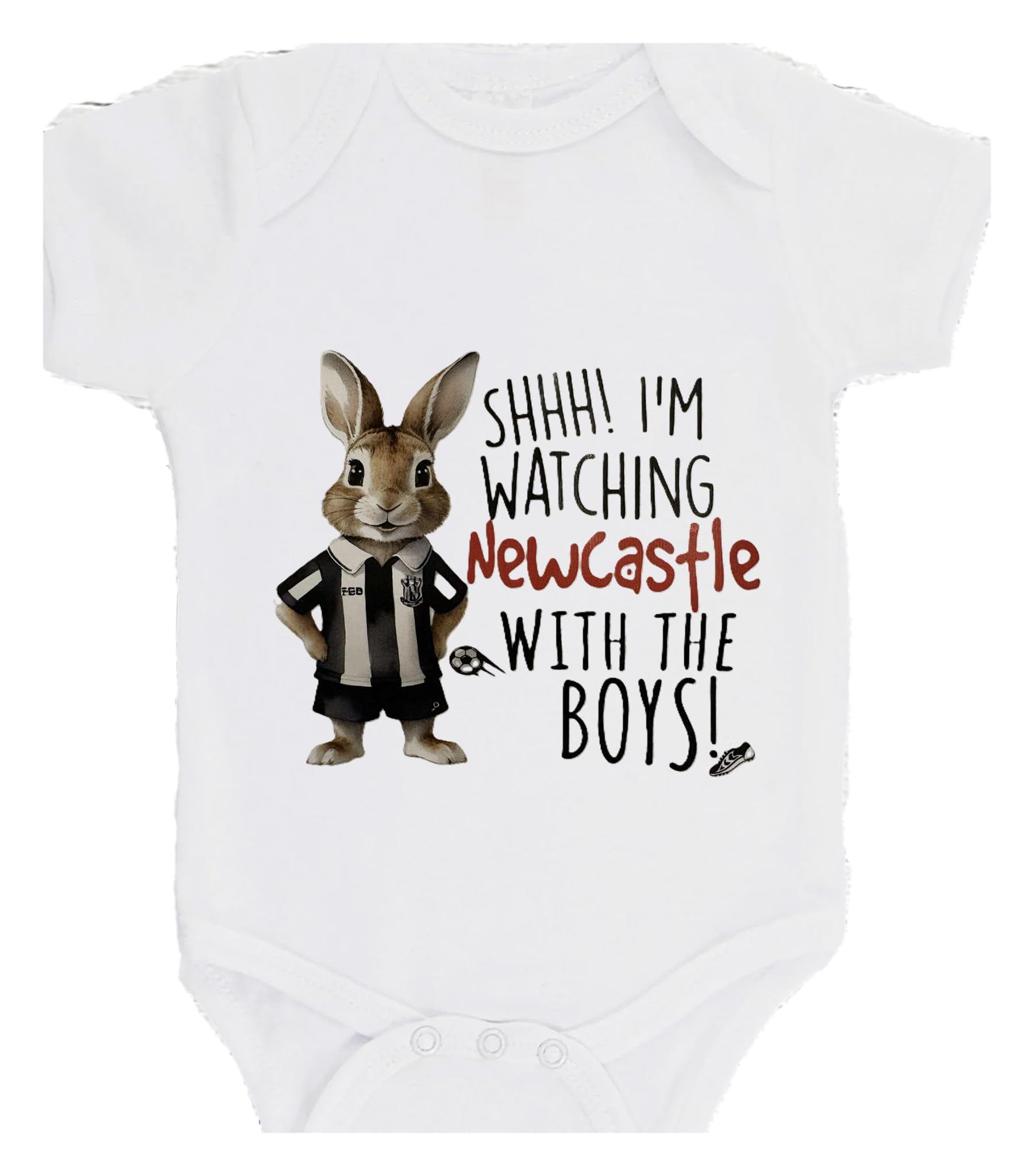 SHHH im watching newcastle with the boys Bodysuit GiftBaby NEWCASTLE Bodysuit choice of colours