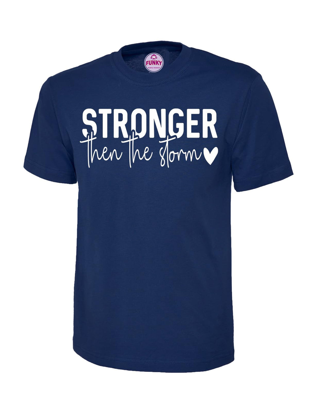 Stronger Than the Storm Inspirational Motivational T-Shirt, Graphic T-Shirt Design