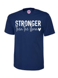Stronger Than the Storm Inspirational Motivational T-Shirt, Graphic T-Shirt Design