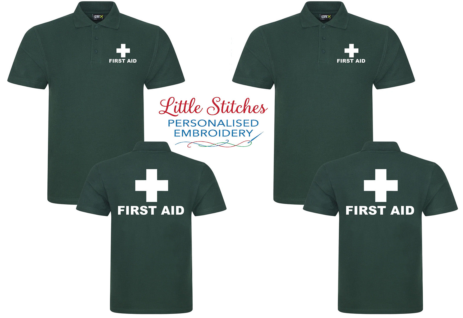 FIRST AID POLO SHIRT WORKWEAR MEDICAL FIRST AID TOP UNISEX