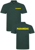 PARAMEDIC POLO SHIRT WORKWEAR MEDICAL FIRST AID HEALTH CARE UNISEX