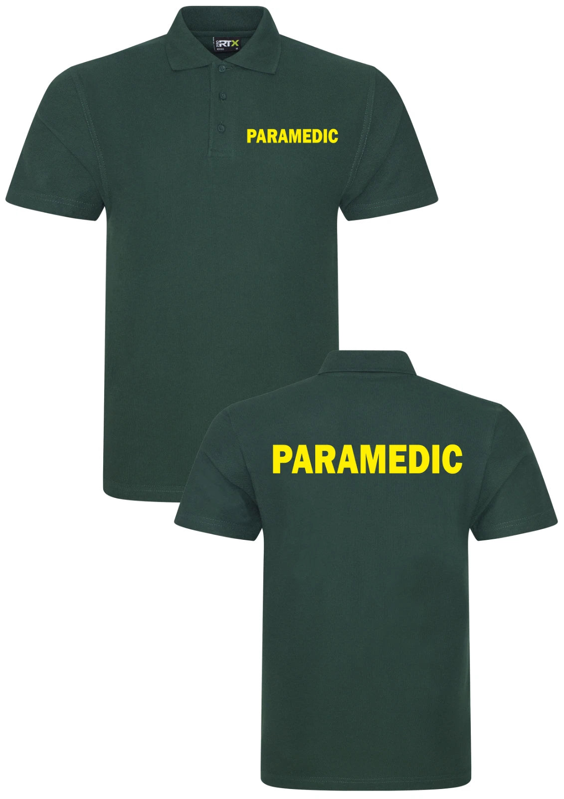 PARAMEDIC POLO SHIRT WORKWEAR MEDICAL FIRST AID HEALTH CARE UNISEX