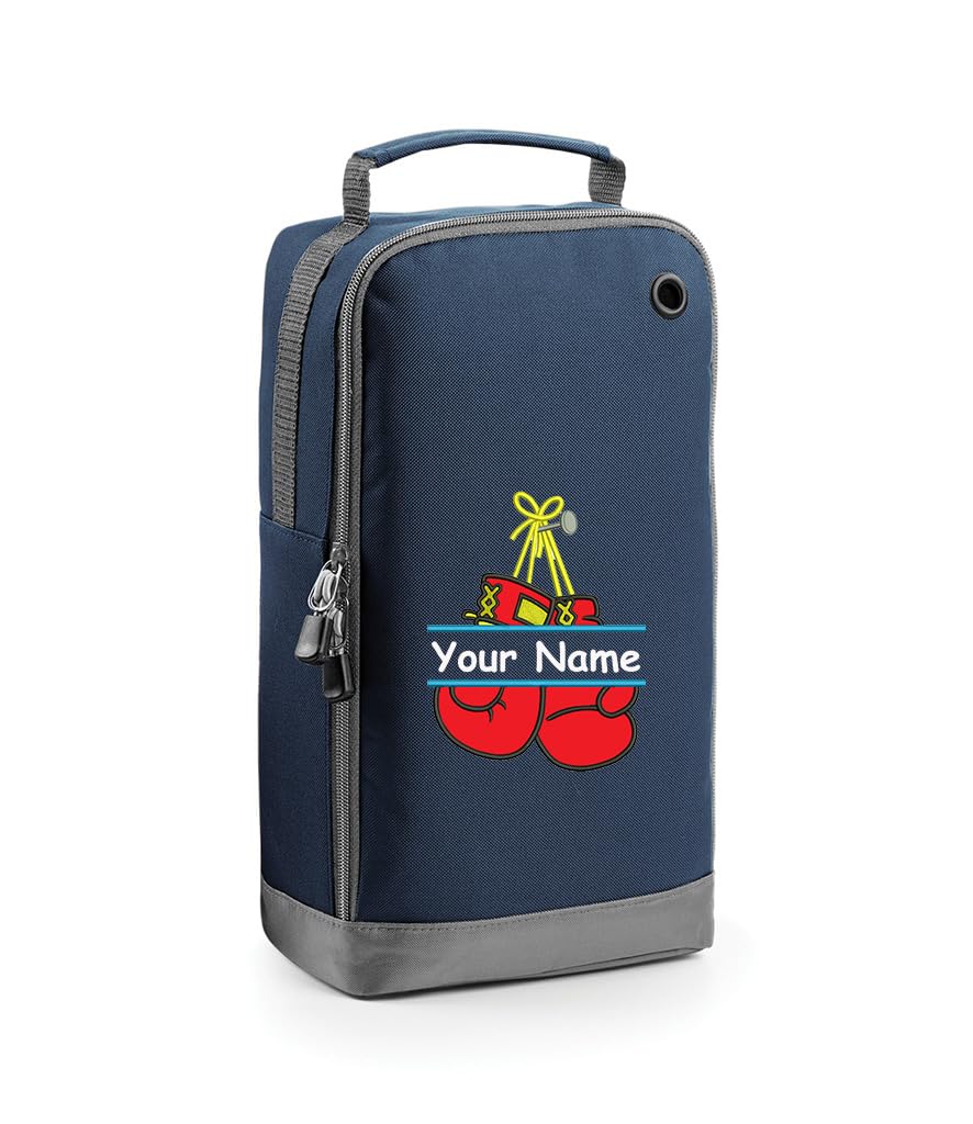 Personalised Embroidered Boxing Shoe Bag Boxing Design Personalised Boxing Design Gift Personalised with Name.Choice of Colours