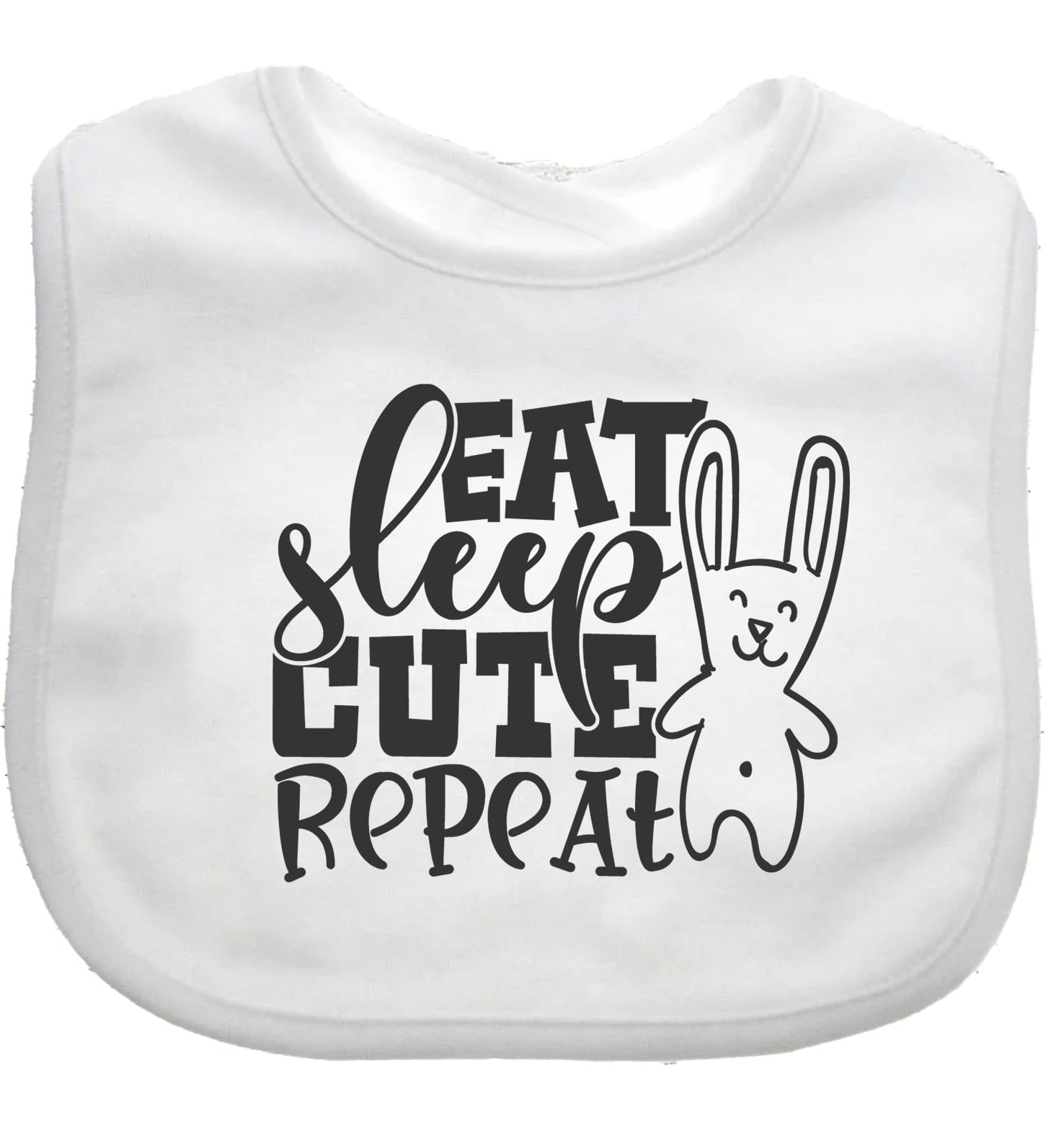 Eat Cute Repeat Baby Bib choice of colours