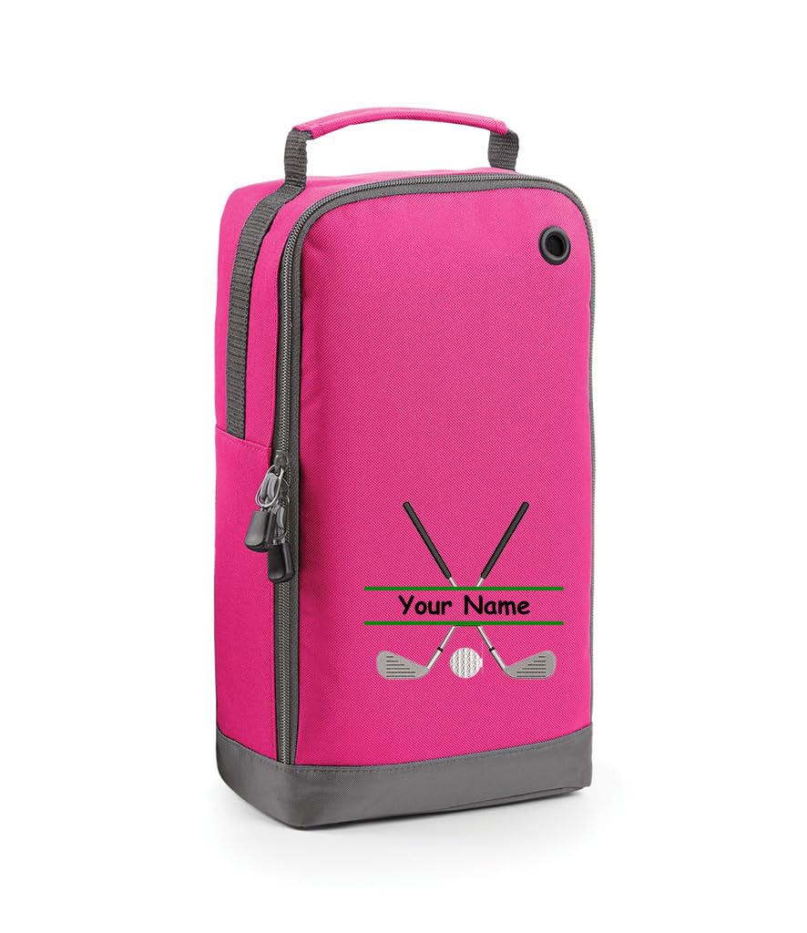 Personalised Embroidered Golf Shoe Bag Golf Design Personalised Golf Design Gift Personalised with Name.Choice of Colours