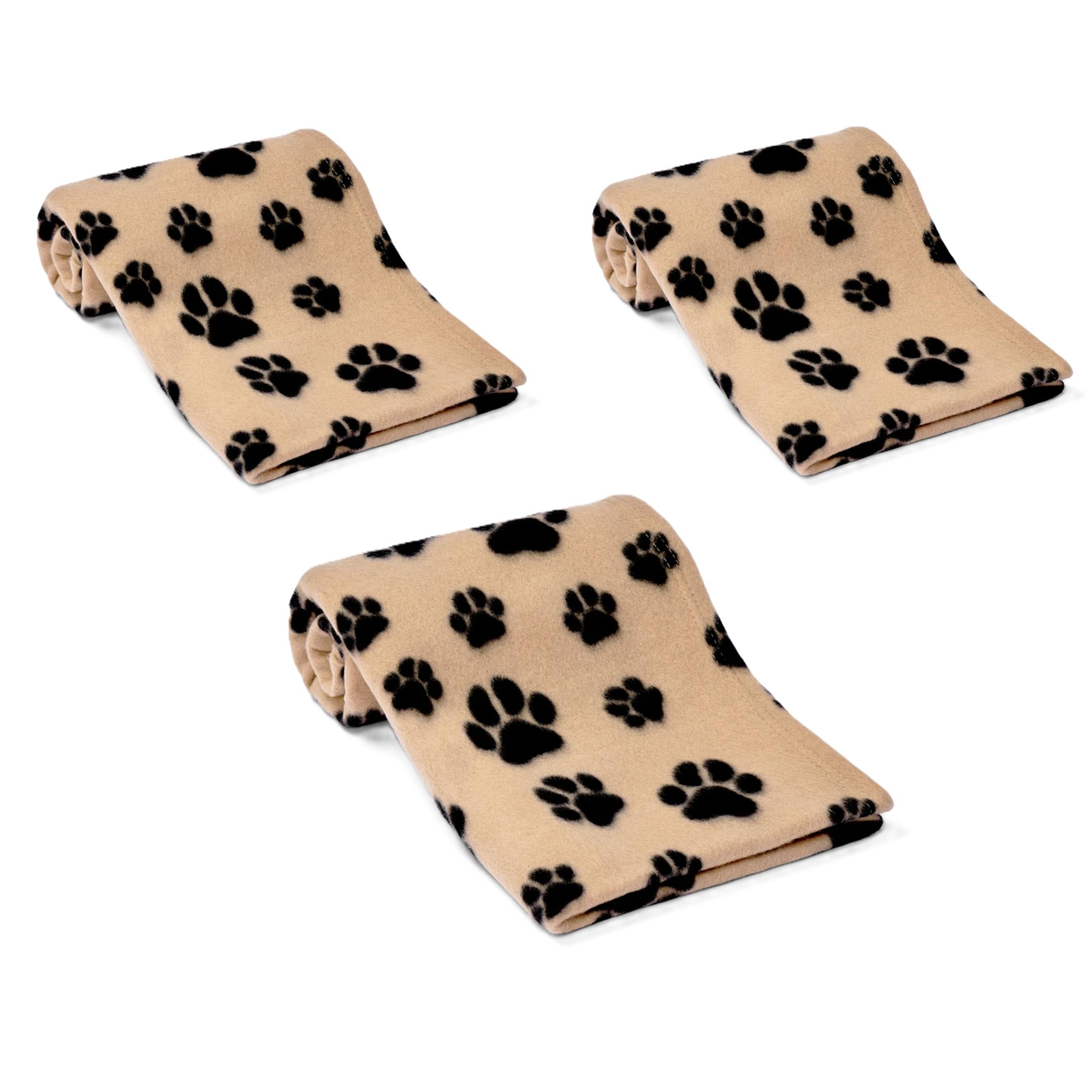 Funky Purple Monkey XLarge Pet Blankets x3 Dog Cat Soft Fleece 150cm X 100cm - Washable Soft Fleece Dog/Cat Throw Blanket - Paw Print Design – Bedding for a Puppy & Kitten Xlarge Blankets