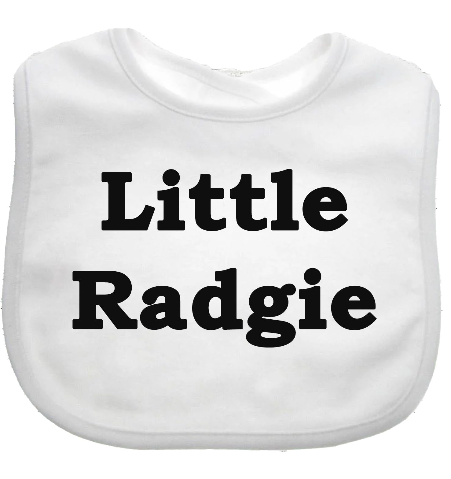 Little Radgie Baby Bib Funny Geordie Boys Girls Baby Bib choice of colours