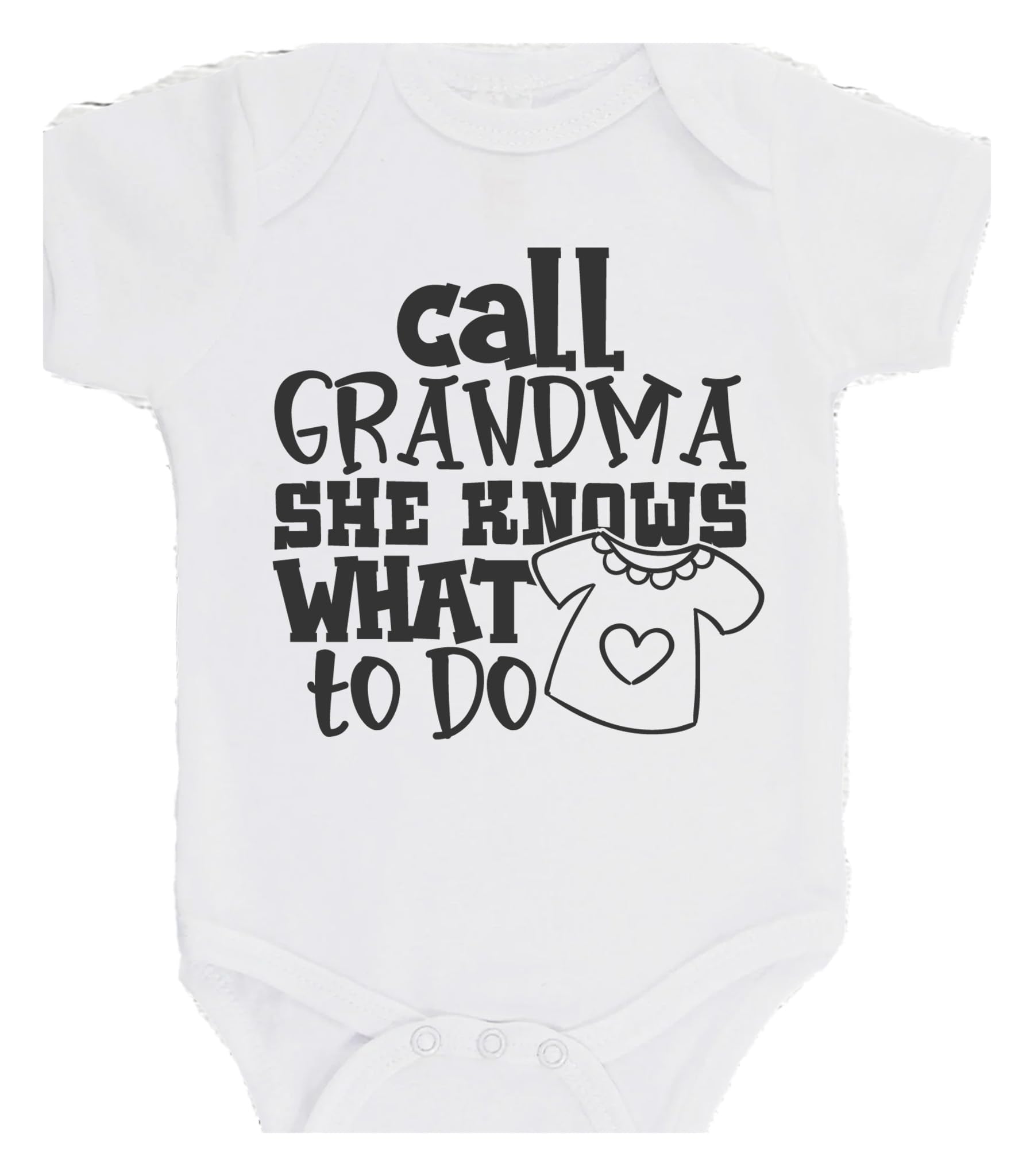 Call Grandma She Knows What To Do Bodysuit GiftBaby Bodysuit choice of colours