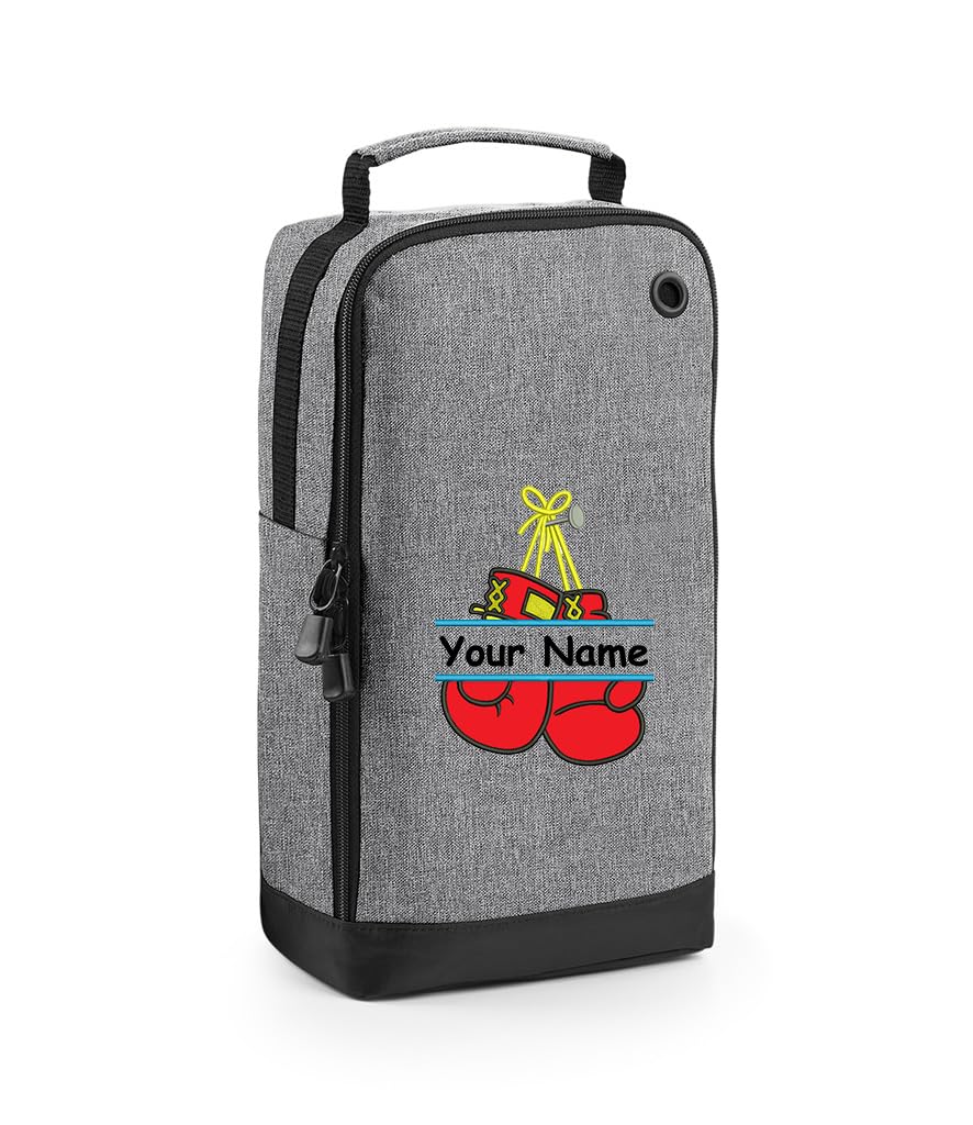 Personalised Embroidered Boxing Shoe Bag Boxing Design Personalised Boxing Design Gift Personalised with Name.Choice of Colours