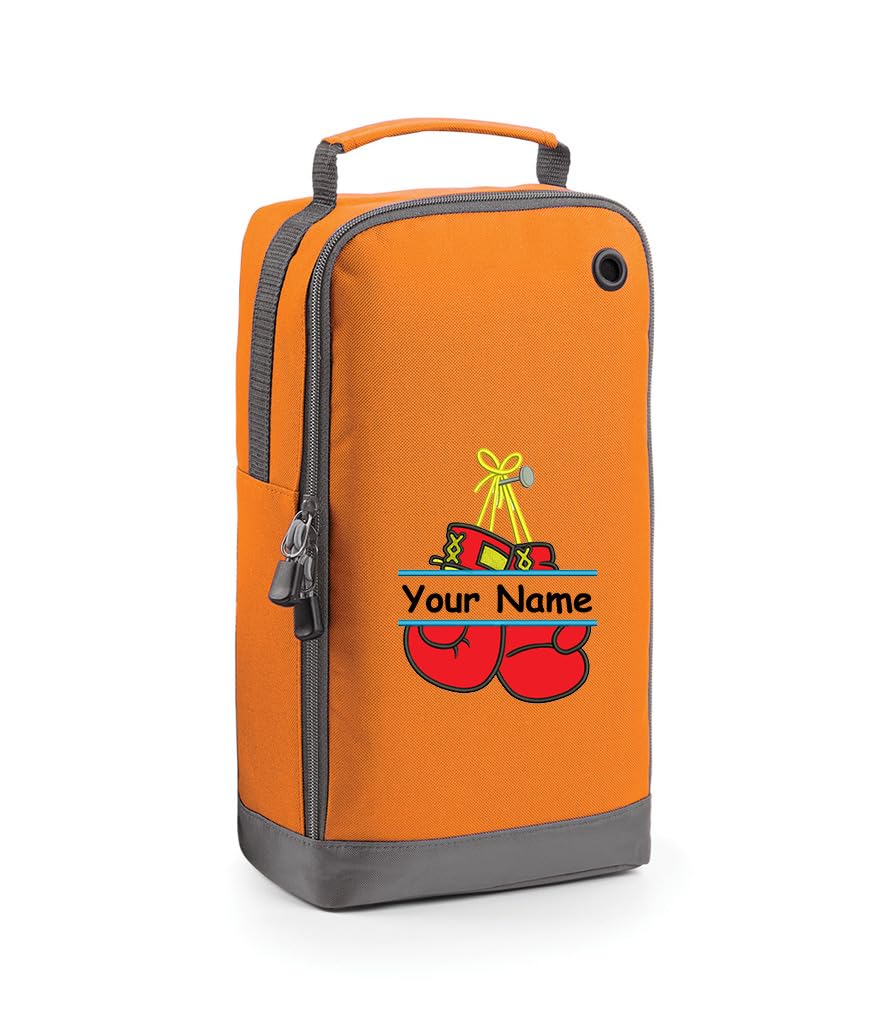 Personalised Embroidered Boxing Shoe Bag Boxing Design Personalised Boxing Design Gift Personalised with Name.Choice of Colours