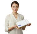 Three White Mens Handkerchiefs: Personalised With Name or Initials, Gift Box Set of 3 Cotton Hankies